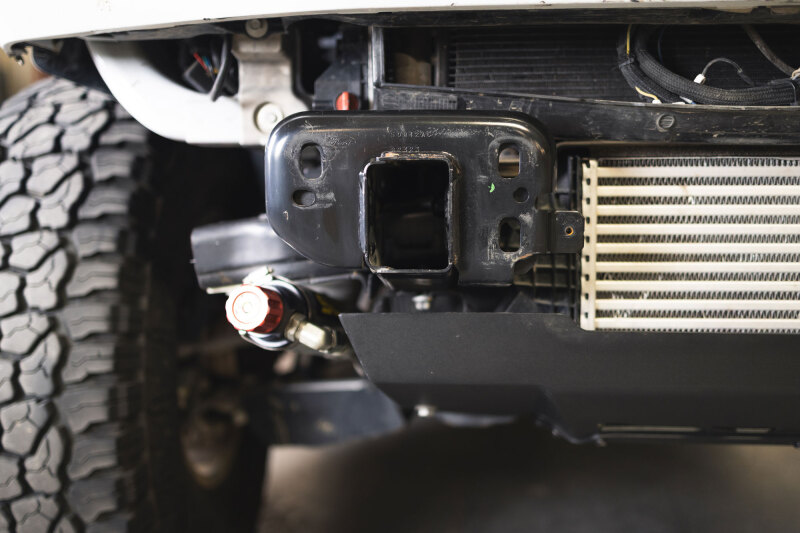 Ford Bronco Raptor Front Bumper Reinforcement Brackets - DV8 Offroad - Frame Horn Reinforcement - Black - `21-`25